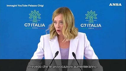 Meloni: "Grave che membri della maggioranza cadano in provocazioni"