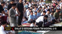 Timnas U-16 Salat Iduladha bersama Wapres Terpilih, Gibran Rakabuming Rka di Balai Kota Solo