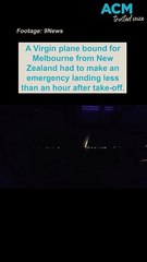 Virgin Australia plane bound for Melbourne makes emergency landing