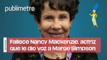 Fallece Nancy Mackenzie, actriz que le dio voz a Marge Simpson