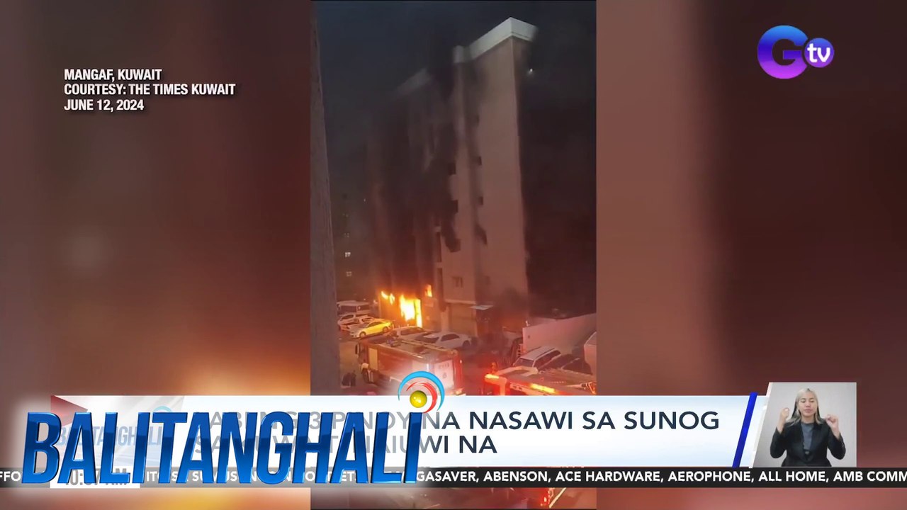Labi ng 3 Pinoy na nasawi sa sunog sa Kuwait, naiuwi na | Balitanghali