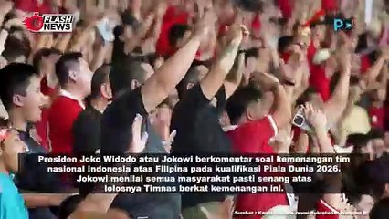 Nobar Indonesia VS Filipina, Begini Komentar Jokowi Untuk Timnas Indonesia