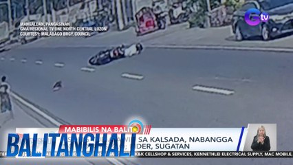 Asong tumatawid sa kalsada, nabangga ng motorsiklo; Rider, sugatan | Balitanghali
