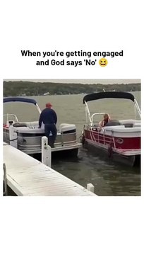 Boat proposal gone wrong #funnyvideos