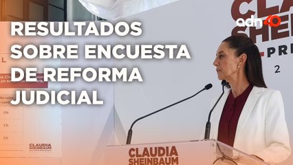 Video herunterladen: Claudia Sheinbaum presenta resultados de encuesta sobre la Reforma Judicial