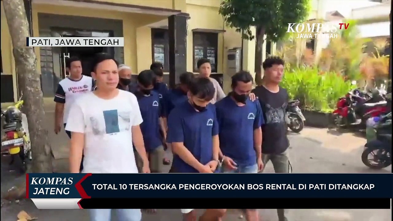 Total 10 Tersangka Pengeroyokan Bos Rental di Pati Ditangkap
