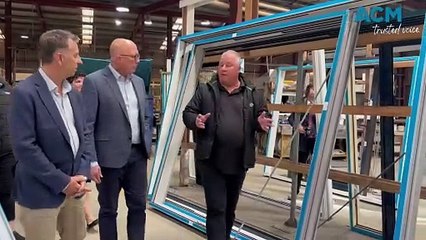 Opposition leader Peter Dutton at Hanlon Windows | Tuesday, June 18 2024 | South Coast Register