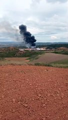 Nuevo incendio en el vertedero de Abajas