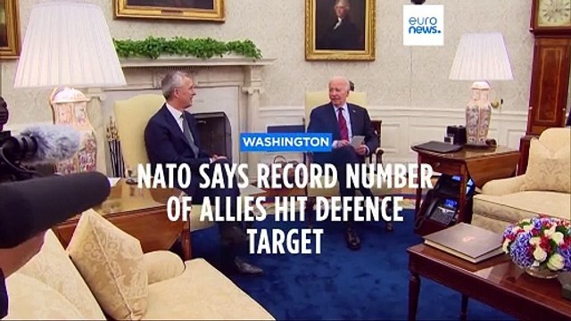 Record number of NATO allies meeting their defence spending target amid war in Ukraine