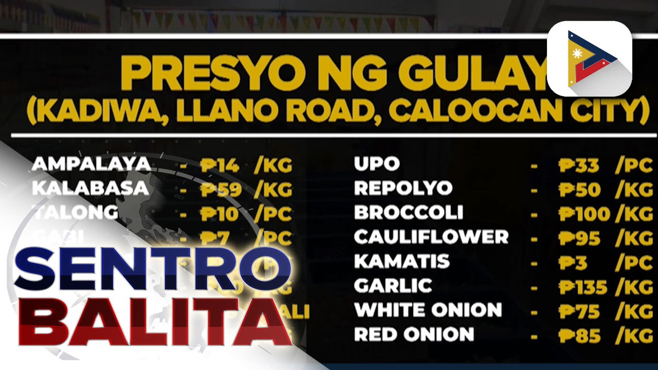 Presyo ng ilang produkto sa Kadiwa ng Pangulo sa Caloocan, bumaba ng hanggang P5; P29/kg na bigas, mabibili rin