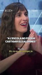 'En la escuela no podemos castigar a los alumnos'