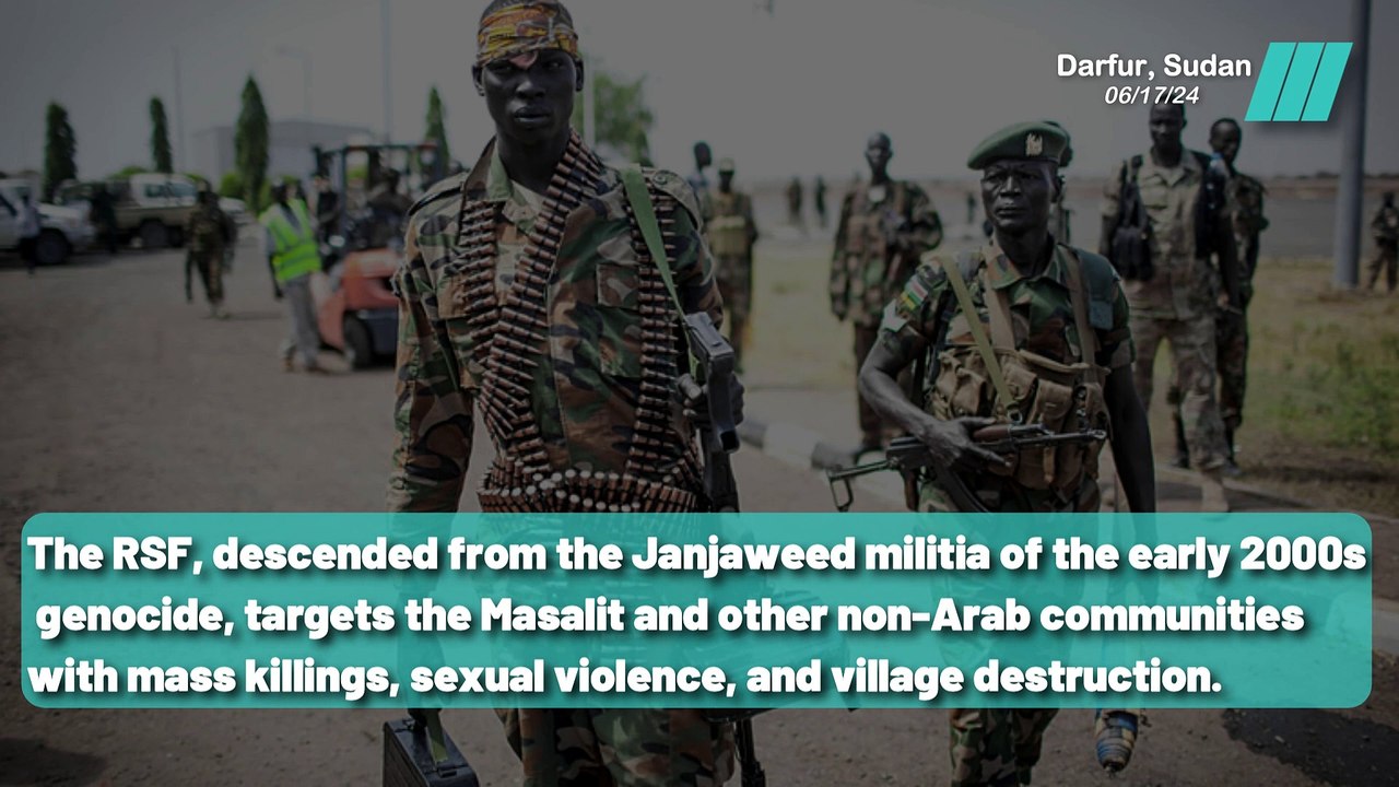 Inside Darfur: RSF Atrocities and Ethnic Violence