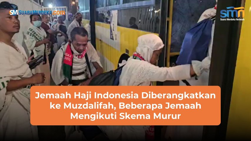 Jemaah Haji Indonesia Diberangkatkan ke Muzdalifah, Beberapa Jemaah Mengikuti Skema Murur