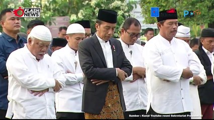 Bersama Masyarakat Kota Semarang, Presiden Jokowi dan Pj Gubernur Jateng Salat Idul Adha di Lapangan Simpanglima