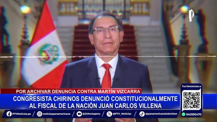 Patricia Chirinos presenta denuncia contra fiscal de la Nación por archivar investigación contra Vizcarra