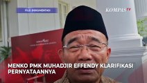 Menko PMK Muhadjir Klarifikasi soal Bansos Judi Online