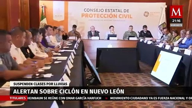 Alerta máxima en Nuevo León por ciclón Alberto y preparativos para lluvias