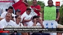 Manifestación en Mérida por custodia justa y contra denuncias falsas