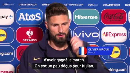 Giroud : "On espère voir Mbappé revenir le plus vite possible"