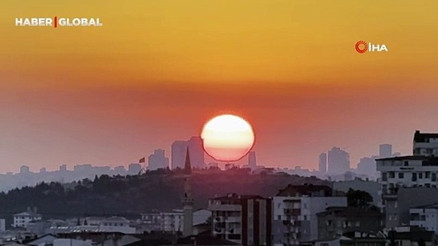 İstanbul’da gün batımı manzarası hayran bıraktı