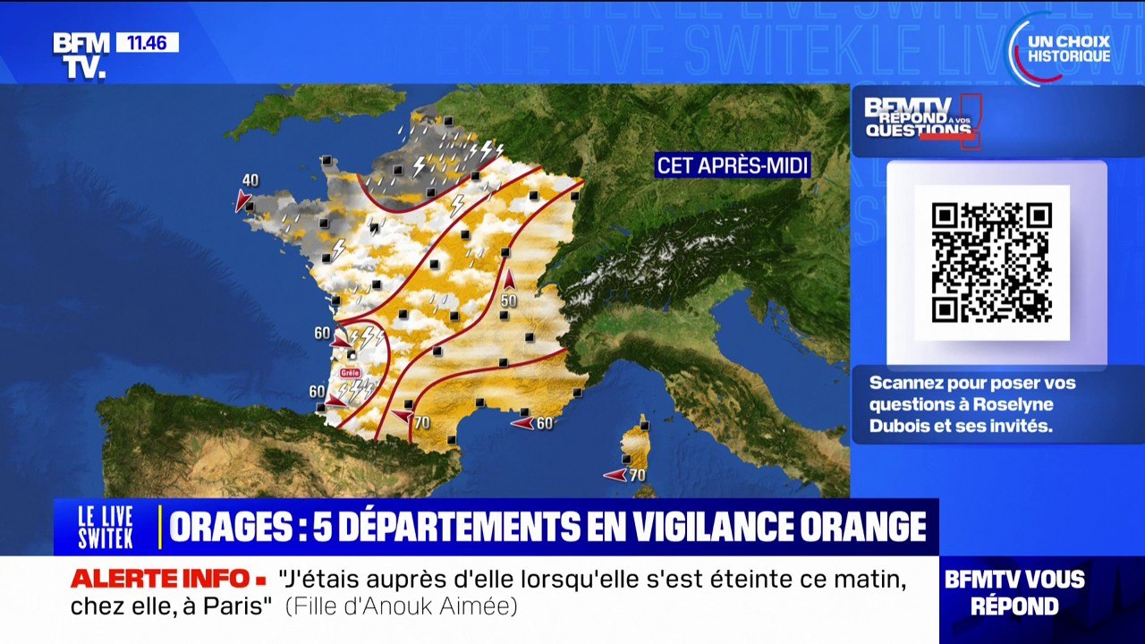 Vigilance orange: comment vont évoluer les orages ce mardi ? BFMTV répond à vos questions