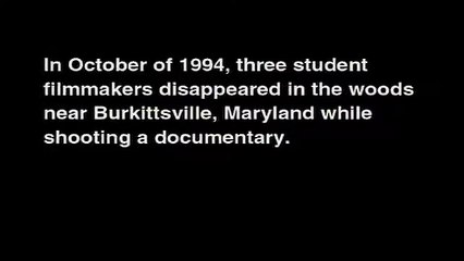 Le Projet Blair Witch Bande-annonce (EN)