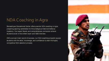 NDA Coaching Center in Agra