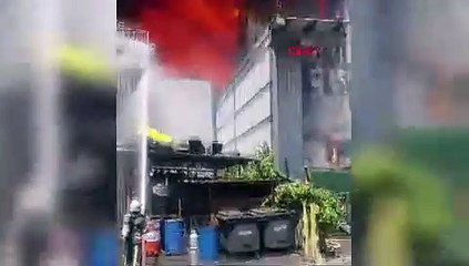 Tuzla'da fabrika yangını