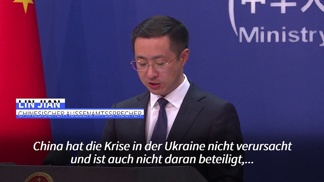 Ukraine-Krieg: China reagiert empört auf Vorwürfe von Nato-Generalsekretär