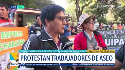 Trabajadores de aseo de Cochabamba respaldan a EMAQ y piden a las autoridades atender sus demandas