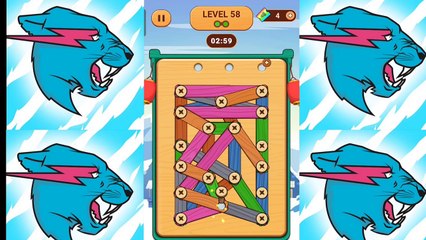 Wood nuts and bolts screw level 58