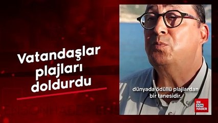 Denizler Halkındır projesi kapsamında bayramda, vatandaşlar plajları doldurdu