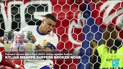 Kylian Mbappé's nose injury places doubt on his continued involvement in Euro 2024