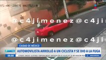 VIDEO: Automovilista arrolla a ciclista en calles de la alcaldía Coyoacán, CDMX