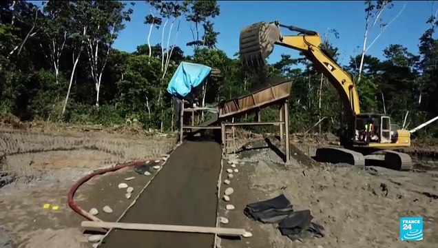 Illegal gold mining eats into Peruvian Amazon