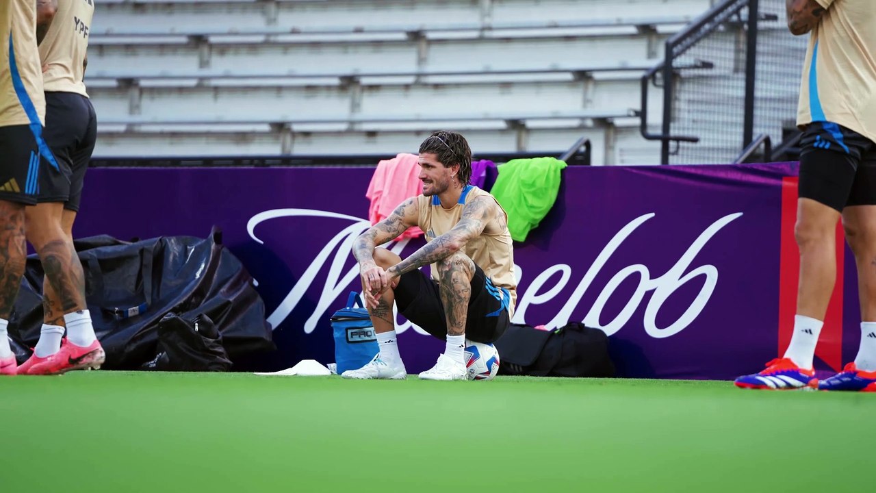 La selección de Argentina mantuvo su primer entrenamiento en el marco de la Copa América en Atlanta