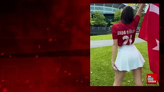 Rus model Svetlana Alekseeva, Arda Güler'in ay-yıldızlı formasını giydi
