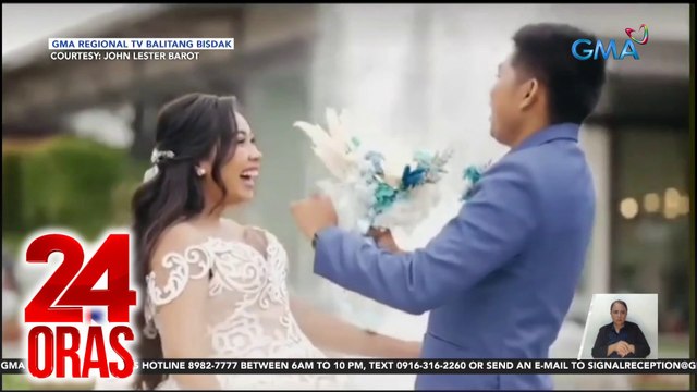Naudlot na bridal entrance, natuloy nang muling ikasal sa tulong ng mga sponsors at netizens | 24 Oras
