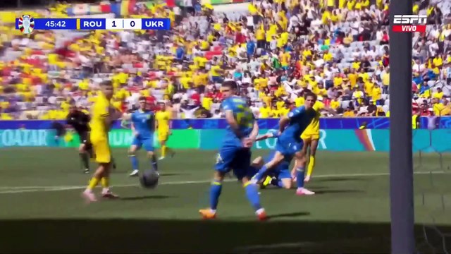 Rumania vs Ucrania (3-0) | Eurocopa 2024 | Grupo E, Fecha 1