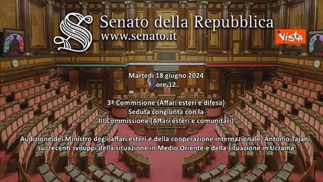 Tajani in audizione al Senato ricorda il Generale Graziano