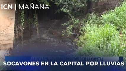 Lluvias ya generan socavones en la capital