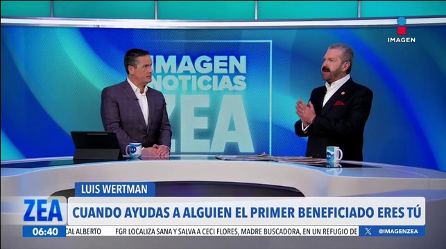 Cuando ayudas a alguien el primer beneficiado eres tú: Luis Wertman