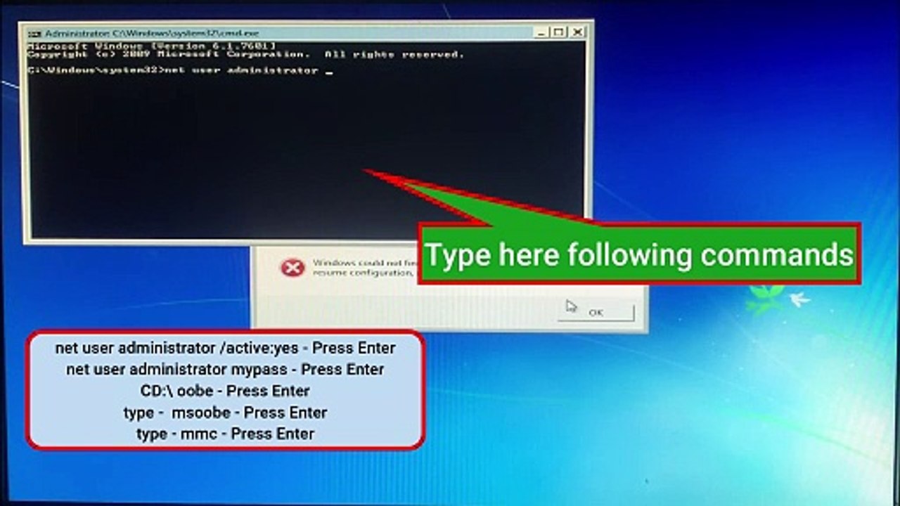 How to fix Windows could not Finish configuring the system.