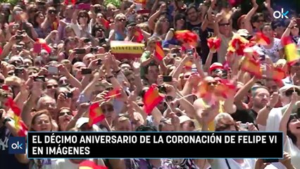 El décimo aniversario de la coronación de Felipe VI en imágenes
