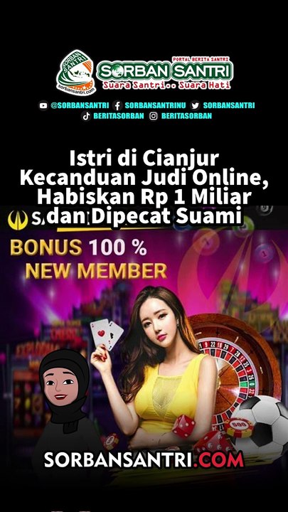 Istri di Cianjur Kecanduan Judi Online, Habiskan Rp 1 Miliar dan Dipecat Suami