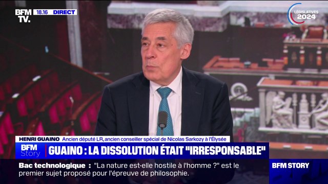 Irresponsable : Henri Guaino (LR) réagit à la décision d'Emmanuel Macron de dissoudre l'Assemblée nationale