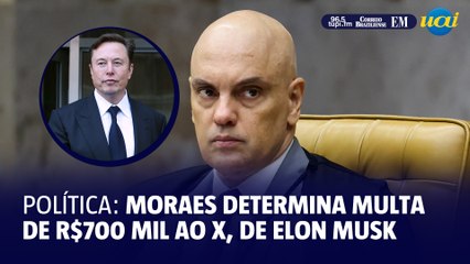 Video herunterladen: Moraes determina multa de R$700 mil ao X, do bilionário Elon Musk