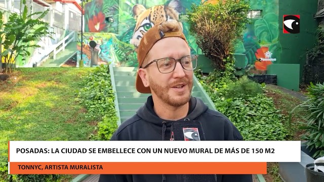 Posadas: La ciudad se embellece con un nuevo mural de más de 150 M2