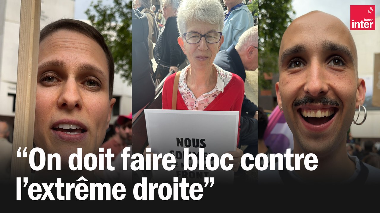 "On doit faire bloc contre l'extrême droite" : des électeurs de gauche au meeting du NFP