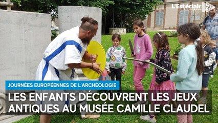 Aux Journées européennes de l’archéologie, les enfants eux aussi deviennent des gladiateurs